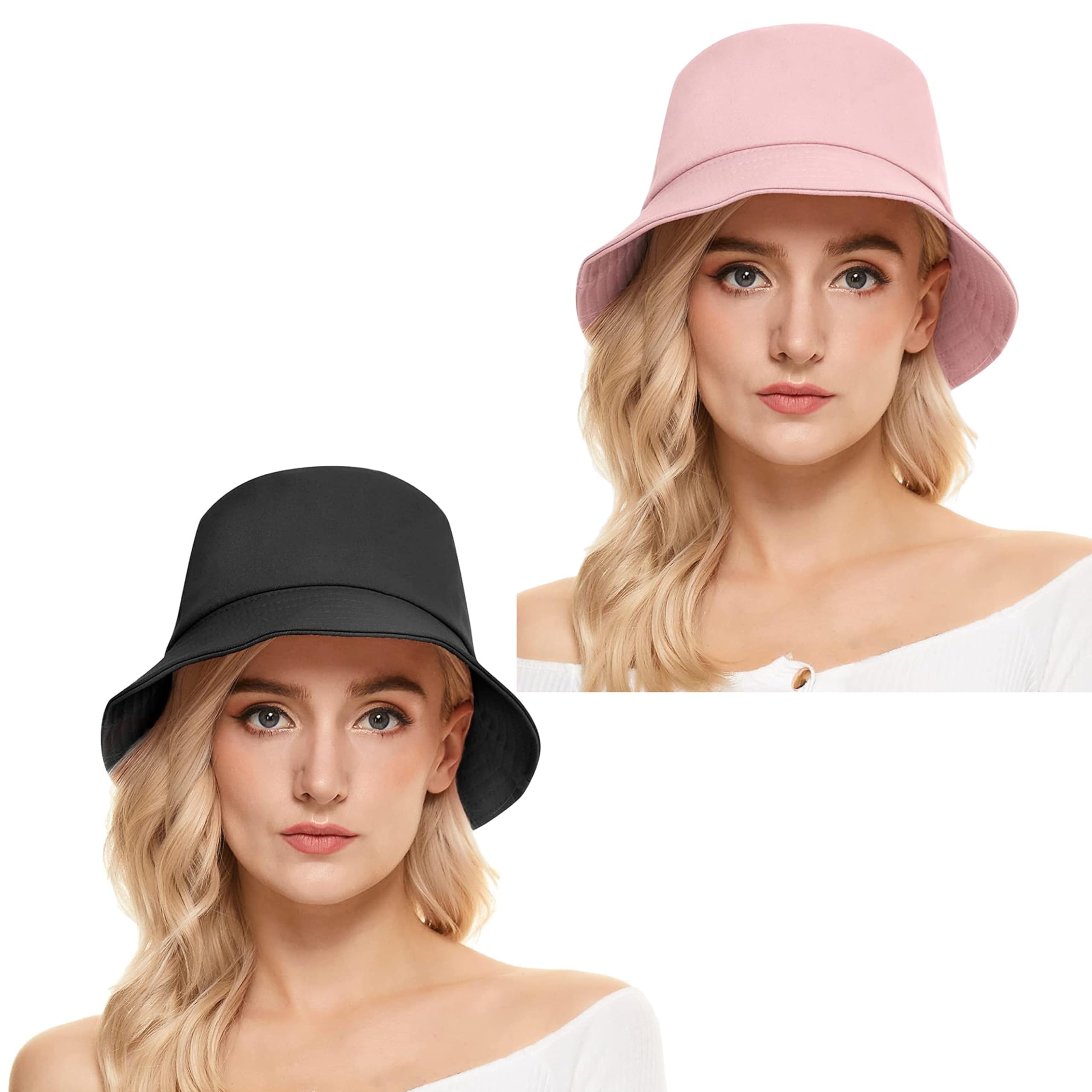 Xlent Bucket Hat for Women, Stylish Summer Sun Hat for Beach and Outdoor Travel, Breathable Cotton Wide Brim Fisherman Cap, Packable UV Protection Accessory Hikes. PO-2-image-47