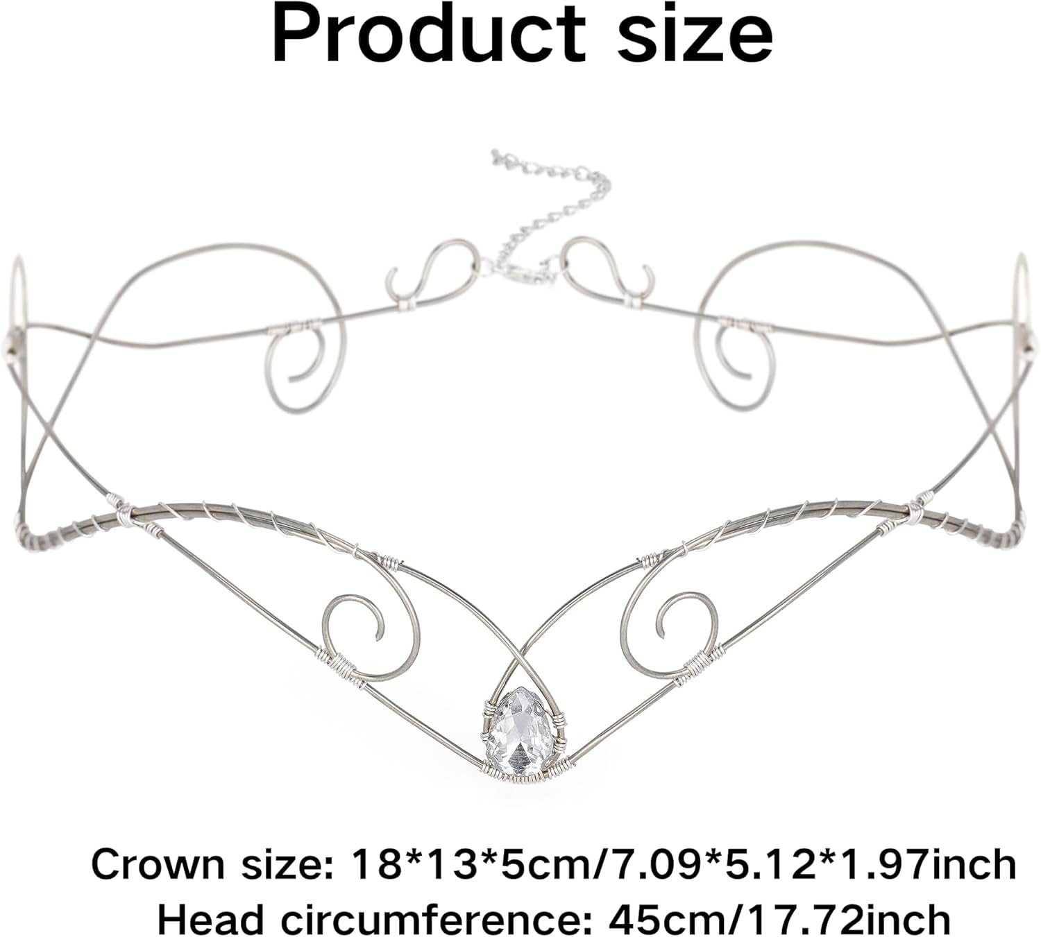 Handmade Cross Cosplay Crown Tiara Princess Circlet Headband Medieval Fairy Hair Accessory Wedding Costume headpiece - Image 6