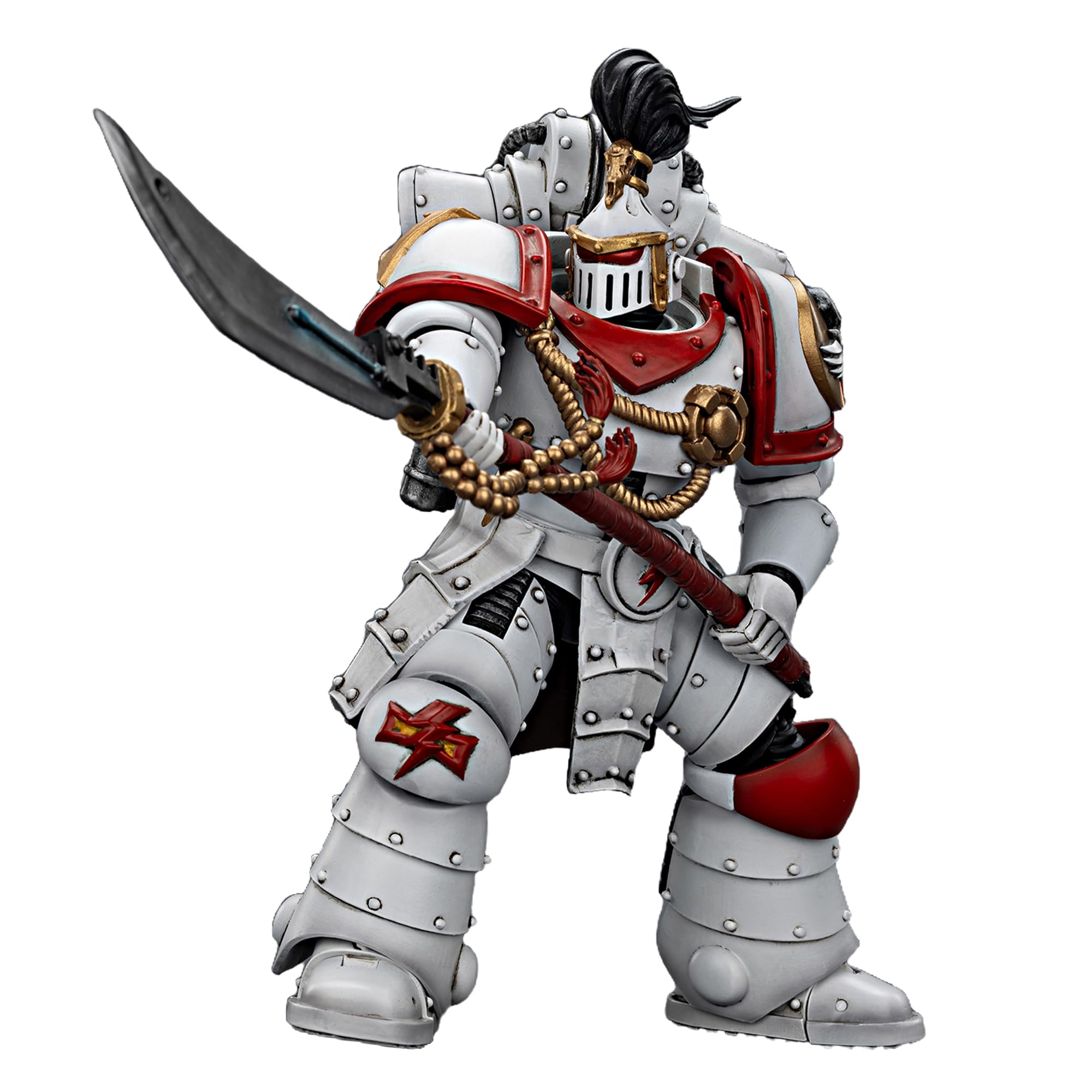 TOYVERSE JOYTOY 1/18 Figura de acción Warhammer The Horus Heresy, White Scars Legion Praetor, articulación móvil, Modelo de Personaje, 12,3 cm, 15 años y Mayores