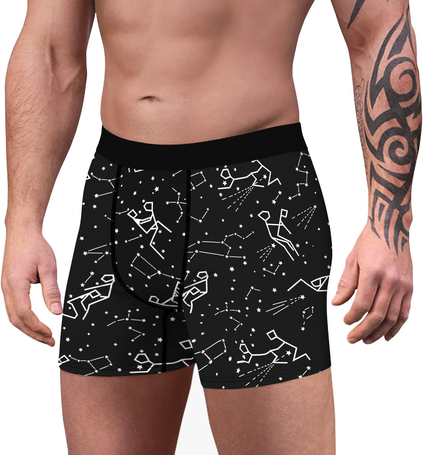 size M-2 Pack Men's Novelty Boxer Briefs Funny Boxer Shorts Hilarious Gag Gifts Christmas Underwear for Men No Fly.