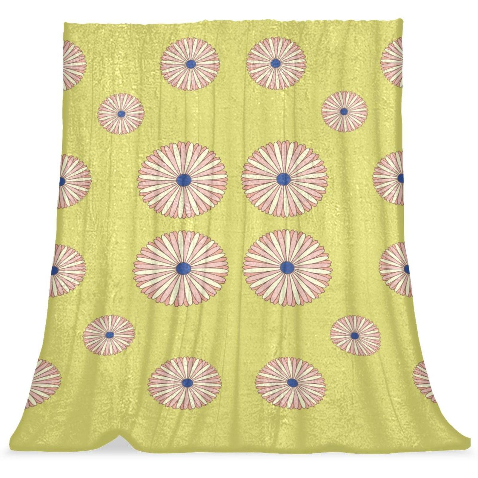 Couverture de lit moelleuse et confortable chrysanthème