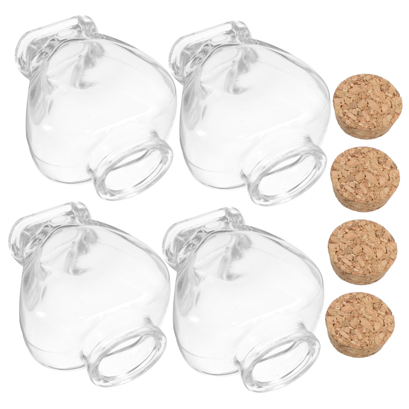 Bouteilles en verre et flacons de rangement pour dragées et loisirs créatifs