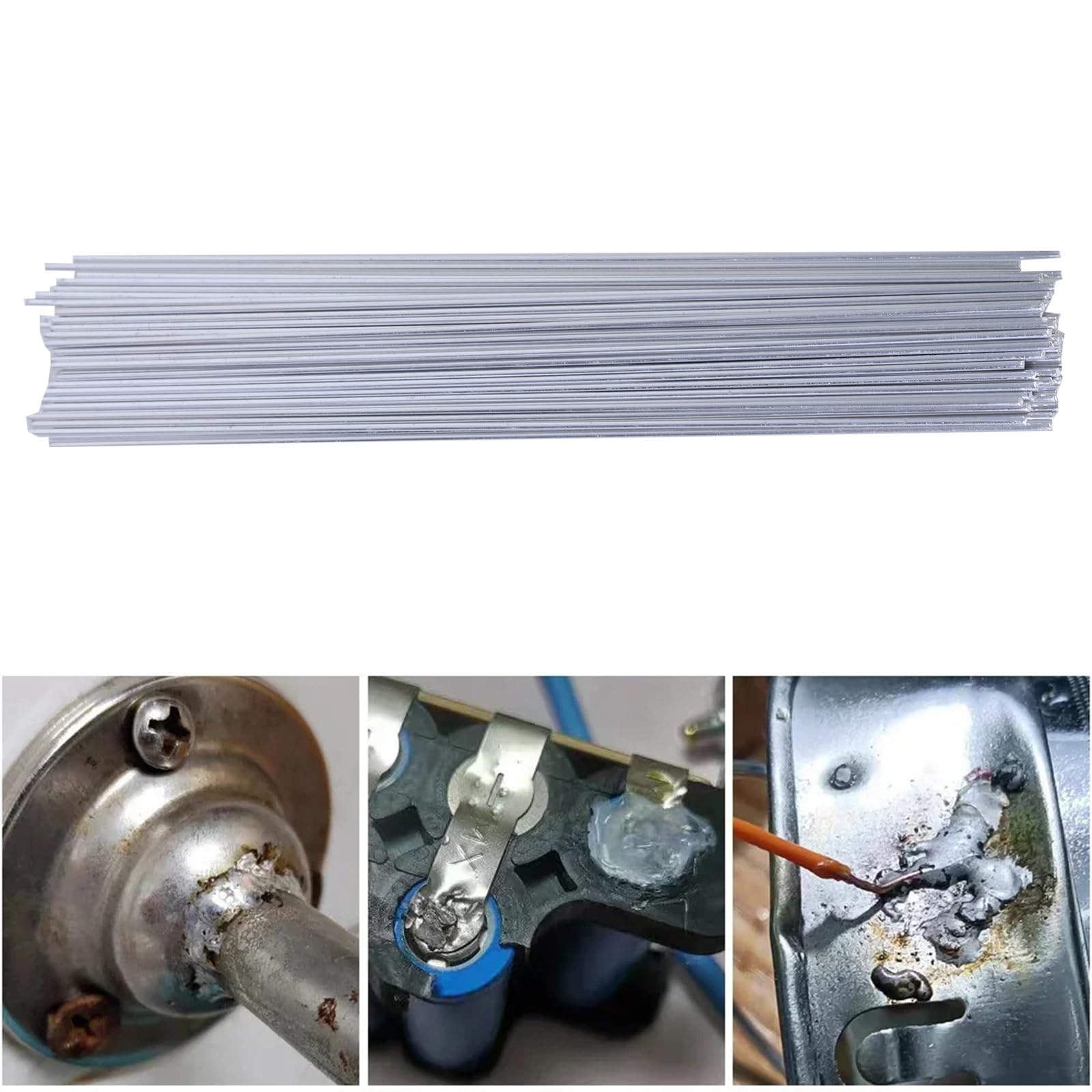 ohohulo 50Pcs Coppers Aluminum Welding Rod Universals Low Temperature Welding Cores Wire Multipurpose Repair Rod for Welding