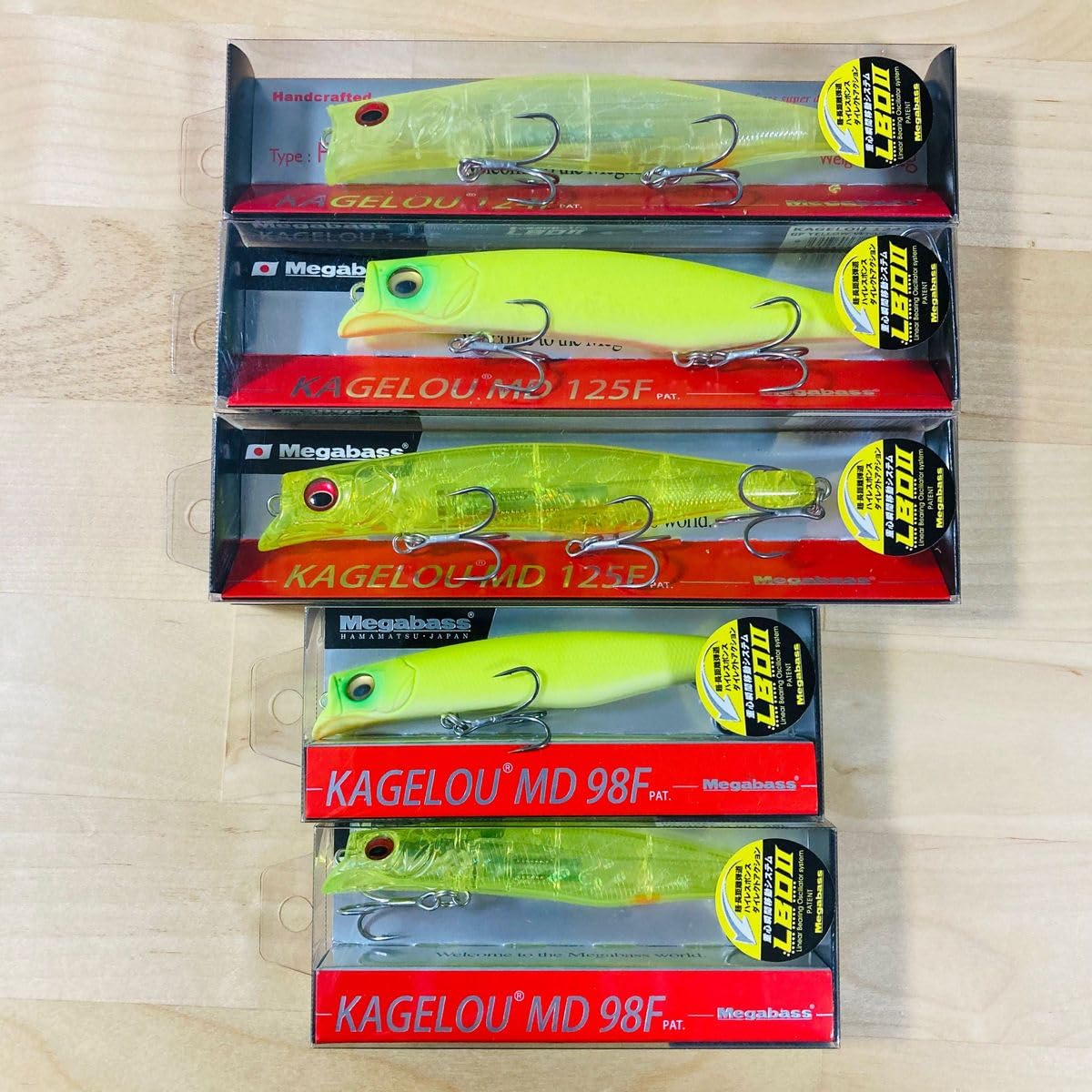 Amazon.co.jp: メガバス カゲロウ124F MD125F MD98F 計5個セット ど 