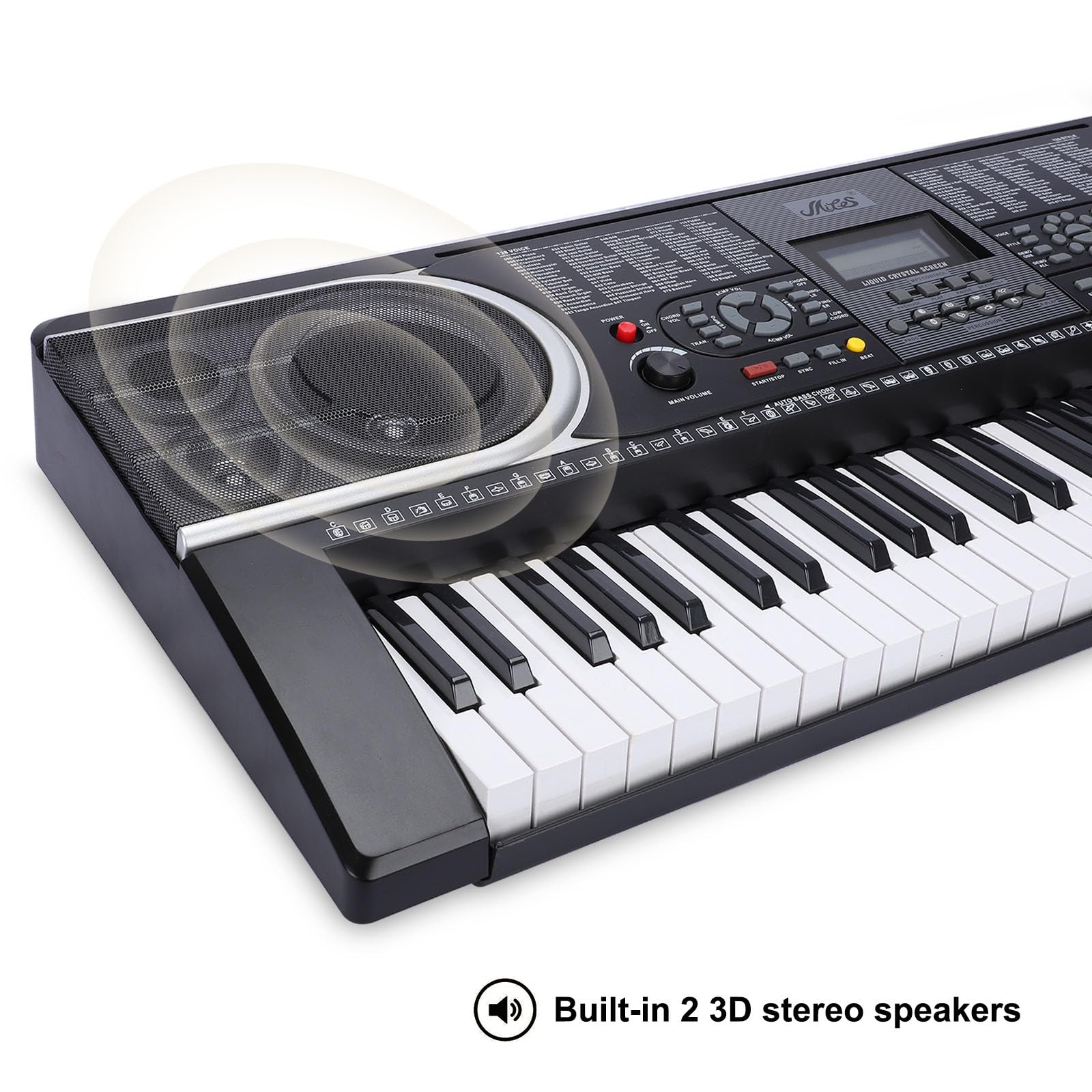 LIEKE 61 Key Electric Keyboard Piano For Beginner/Professional