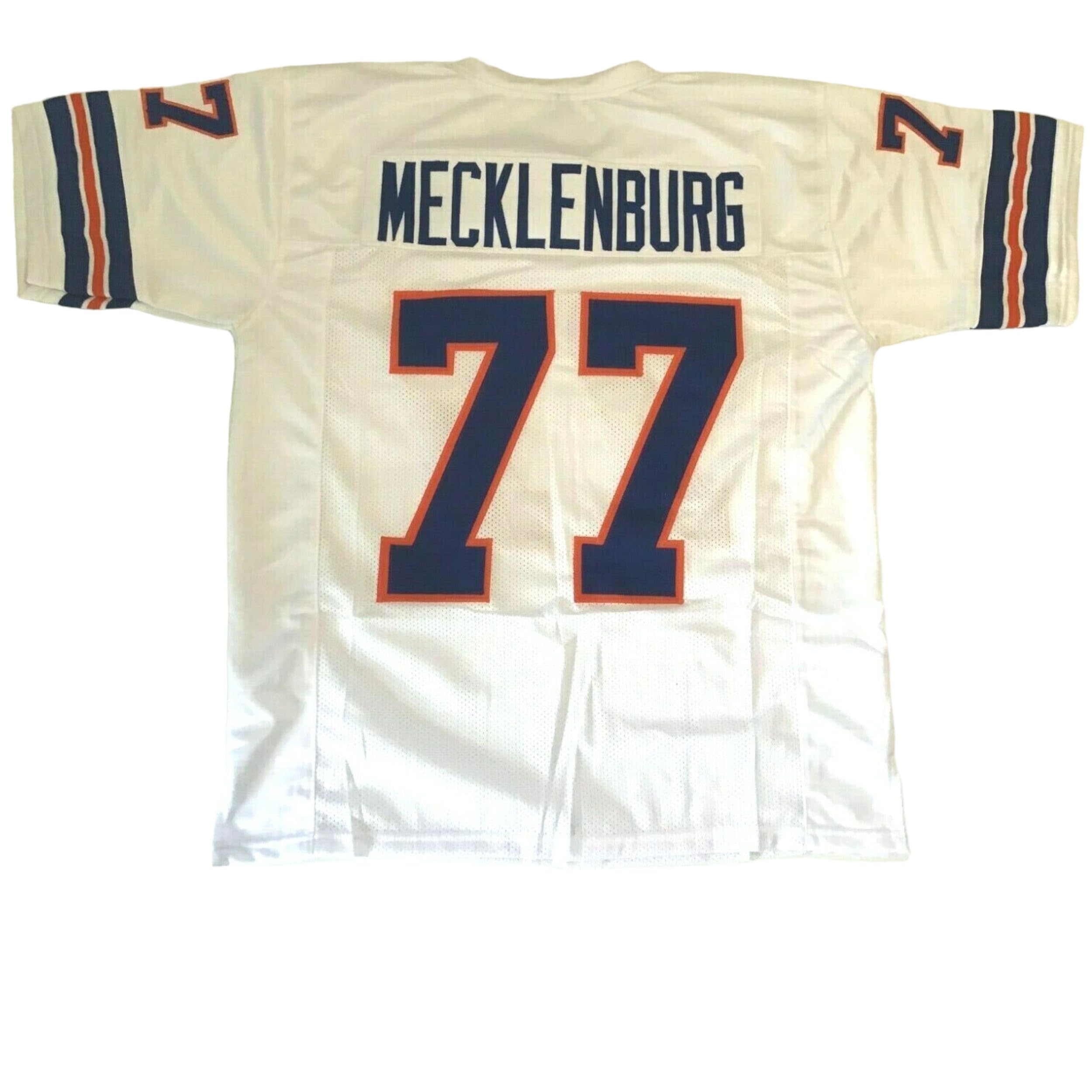 Generic Karl Mecklenburg White Jersey Stitched Custom Football New No Brand/Logos (US, Alpha, XX-Large, Regular, Regular, White)