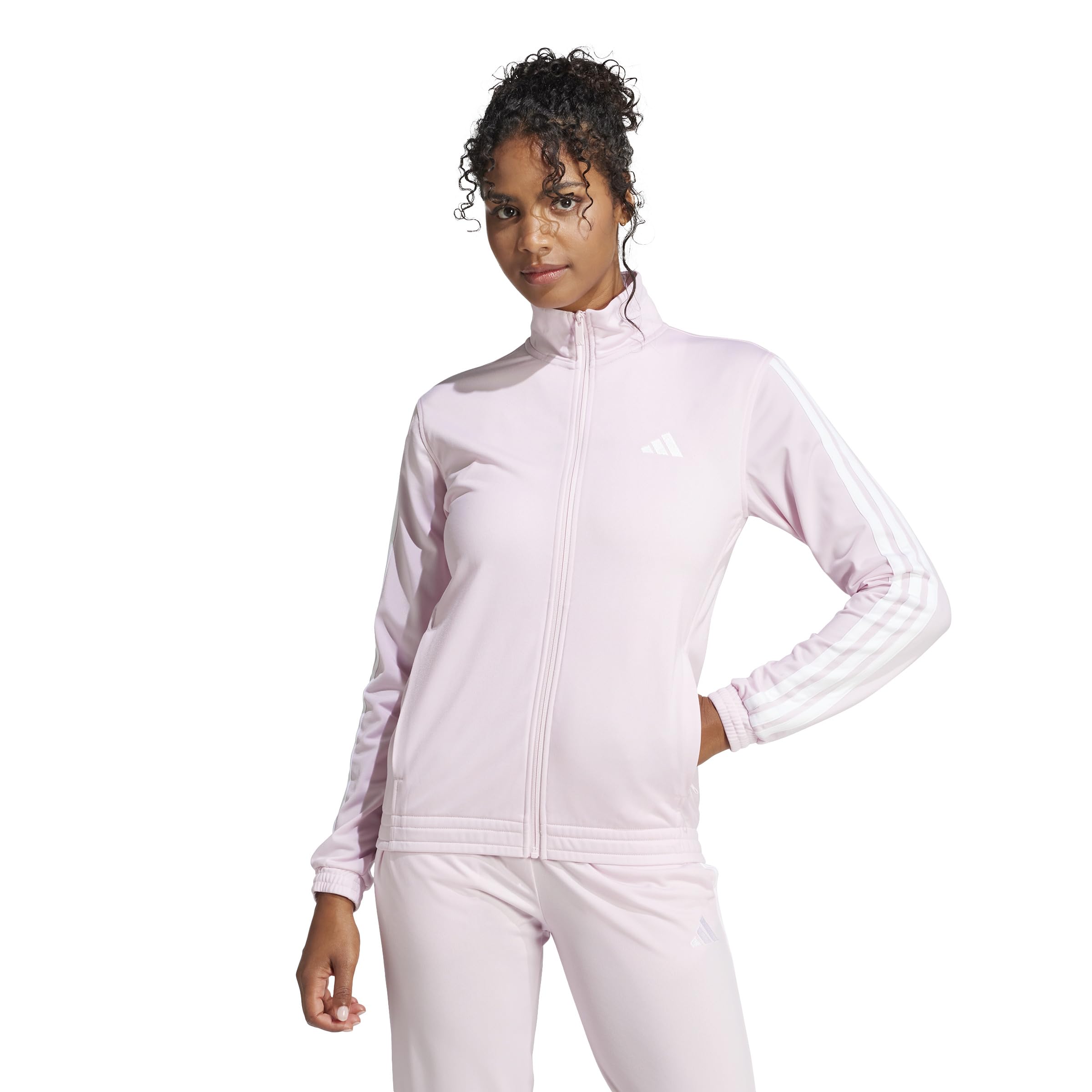 adidas Womens Dayready Tracktop Athletic Outerwear Casual - Black-image-9