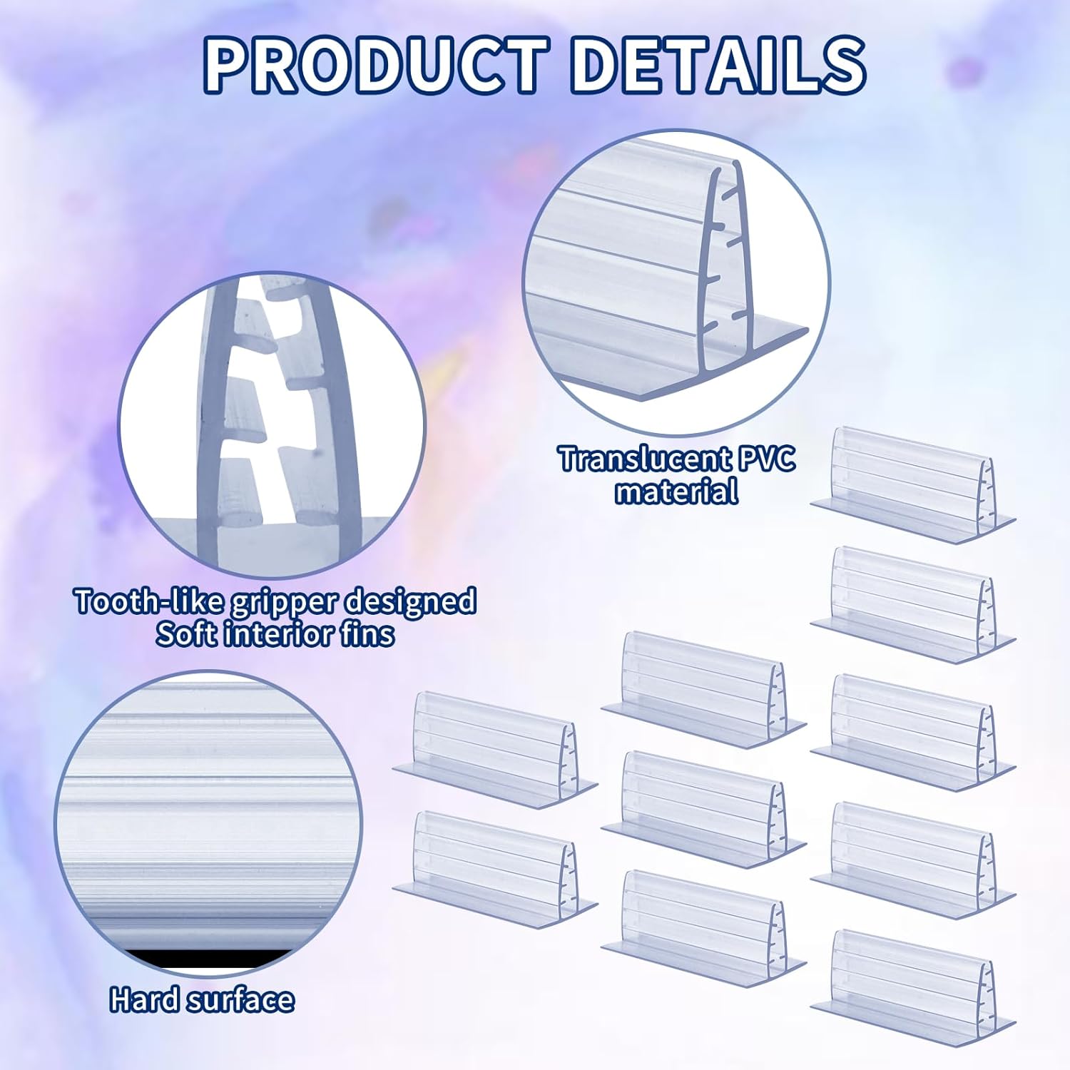 10 Pack Magnetic Sign Holder Sign Holder Clip Adhesive Sign Holder 3*1.6*1.2inch Holding Clamp Sign Signage Clips for Retail Store Counters Warehouses Include Magnetic Sheets with Adhesive Backing - Image 3