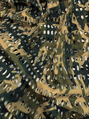 Nylon Spandex 4 maneras estiran la malla ovalada de la red del camuflaje 32.8 ft m