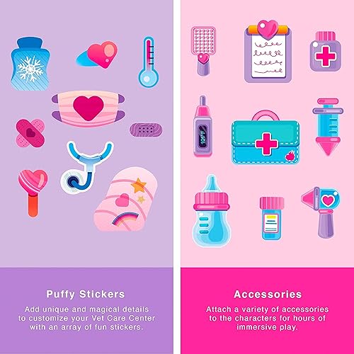 Miniatura 7 de Centro de atención veterinaria | Juego de juego de hospital de criaturas mágicas construye tu propio rompecabezas 3D para niños, juguetes STEM para