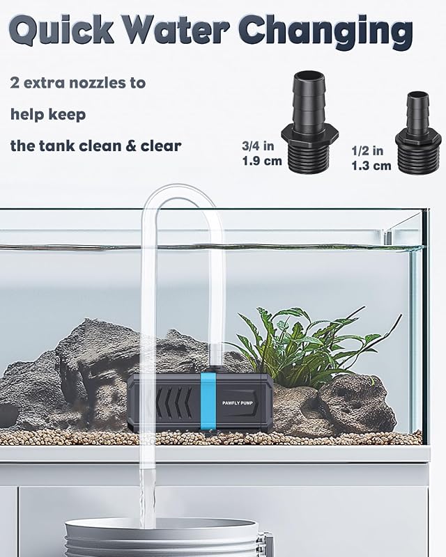 Pawfly Belső Akvárium Szűrő 190-455L Vízpumpával 2100L/h Édesvíz Sósvíz
