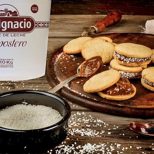 Miniatura 4 de Pastelería San Ignacio Dulce de Leche – Crema de Caramelo, Consistencia Homogénea Ideal para Postres y Desayunos – Sin Gluten (22.0 lbs)