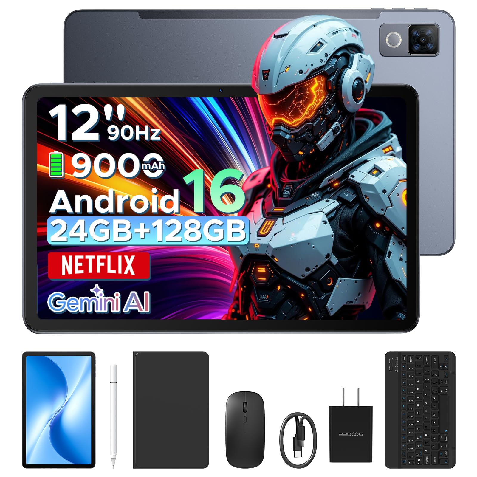 最終‼️‼️Android16タブレット 12インチDOOGEE U12 2K Amazon.com : DOOGEE U12 Updated Android 16 Tablet with Keyboard,12