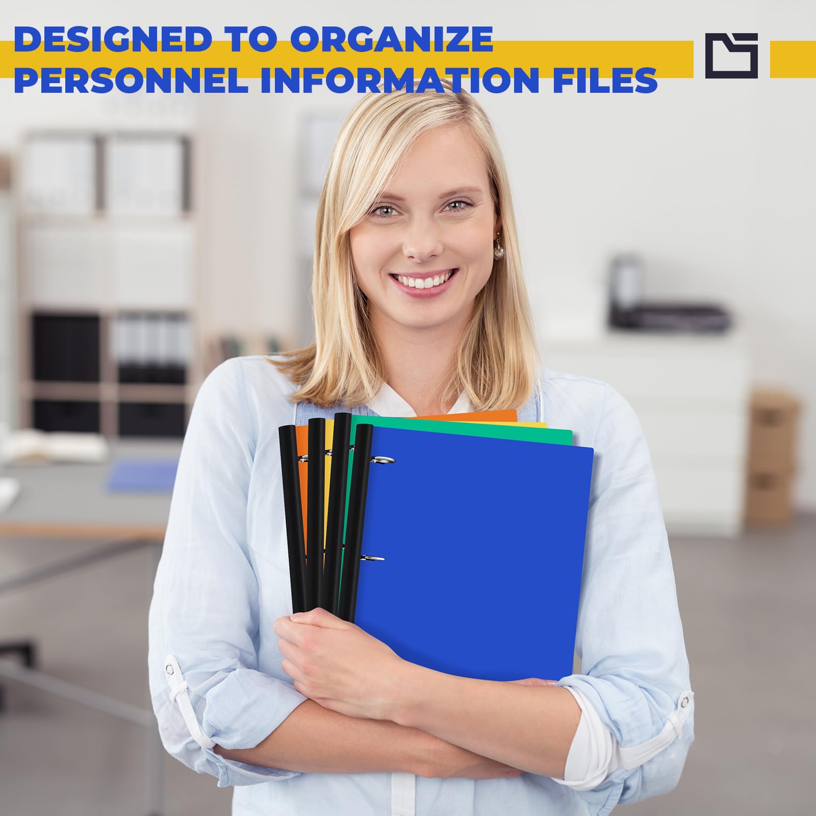Henoyso Lot de 6 classeurs télescopiques à 3 anneaux de 1,9 cm avec dos télescopique, capacité de 175 feuilles, 3 anneaux ronds, en plastique souple, pour l'école, le bureau (multicolore)
