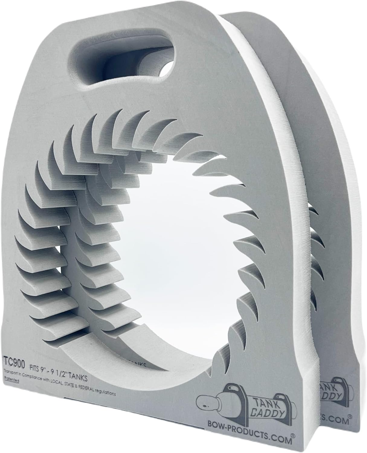 BOW Products Tank Caddy TC900 - Welding Gas Cylinder Holder for Safer Lifting, Handling and Transport - Fits 9”-9.5” Tanks - For Use with Large Welding Tanks - Set of 2