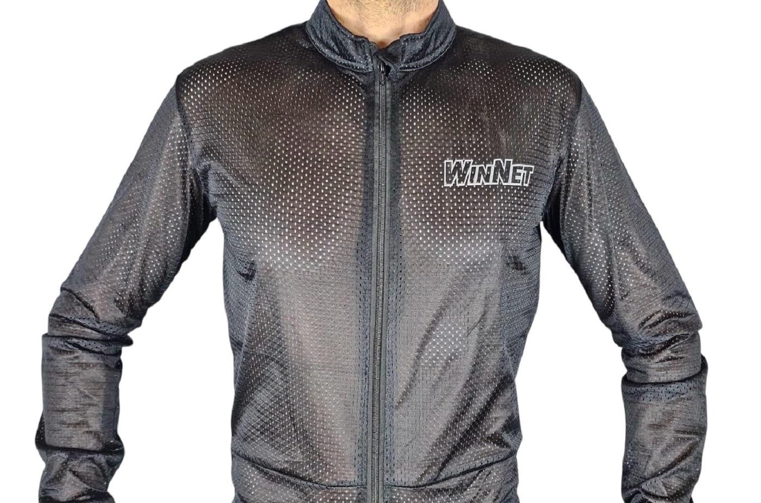 WinNet Sottotuta da Moto go kart estivo Traspirante Ventilato Intero Monopezzo leggero tessuto micro forato traforato mesh sotto tuta