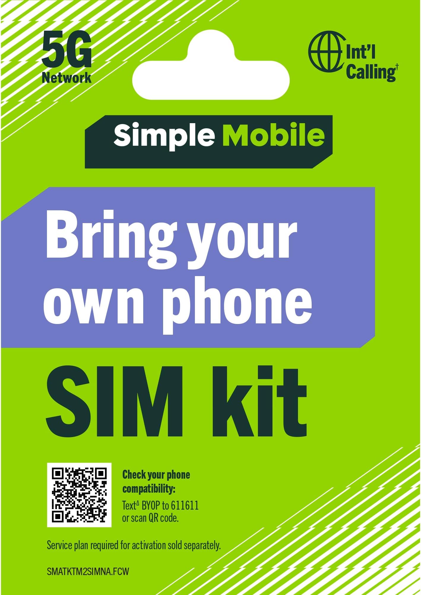 Simple Mobile Bring Your Own Phone 3-in-1 Prepaid SIM Kit
