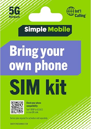 Simple Mobile Bring Your Own Phone Prepaid SIM Kit | 3-in-1 CDMA Sim Card