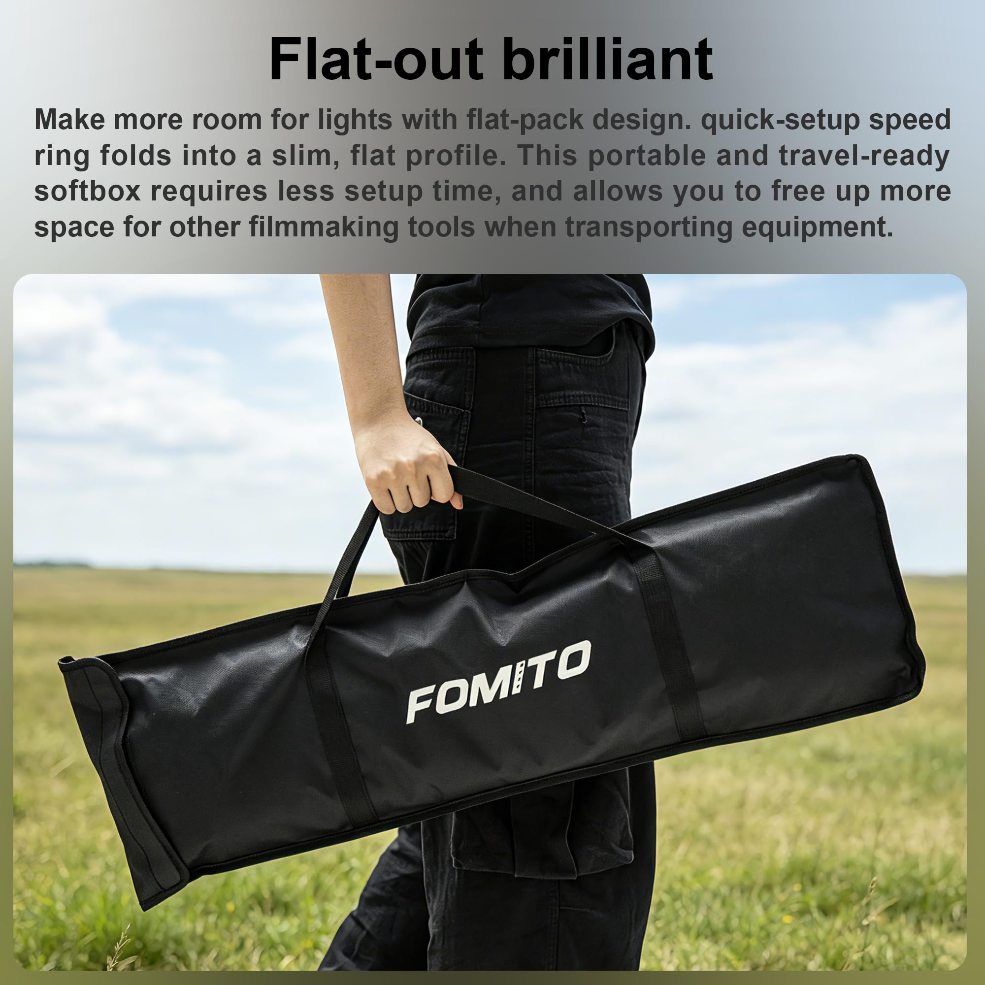 FOMITO 37"/95 cm parasol ośmiokątny softbox szybkie uwalnianie fotografia modyfikator światła z Bowens Speedring Mount Beam Grid do Aputure Godox SmallRing Neewer YongNuo LED Monolight Studio