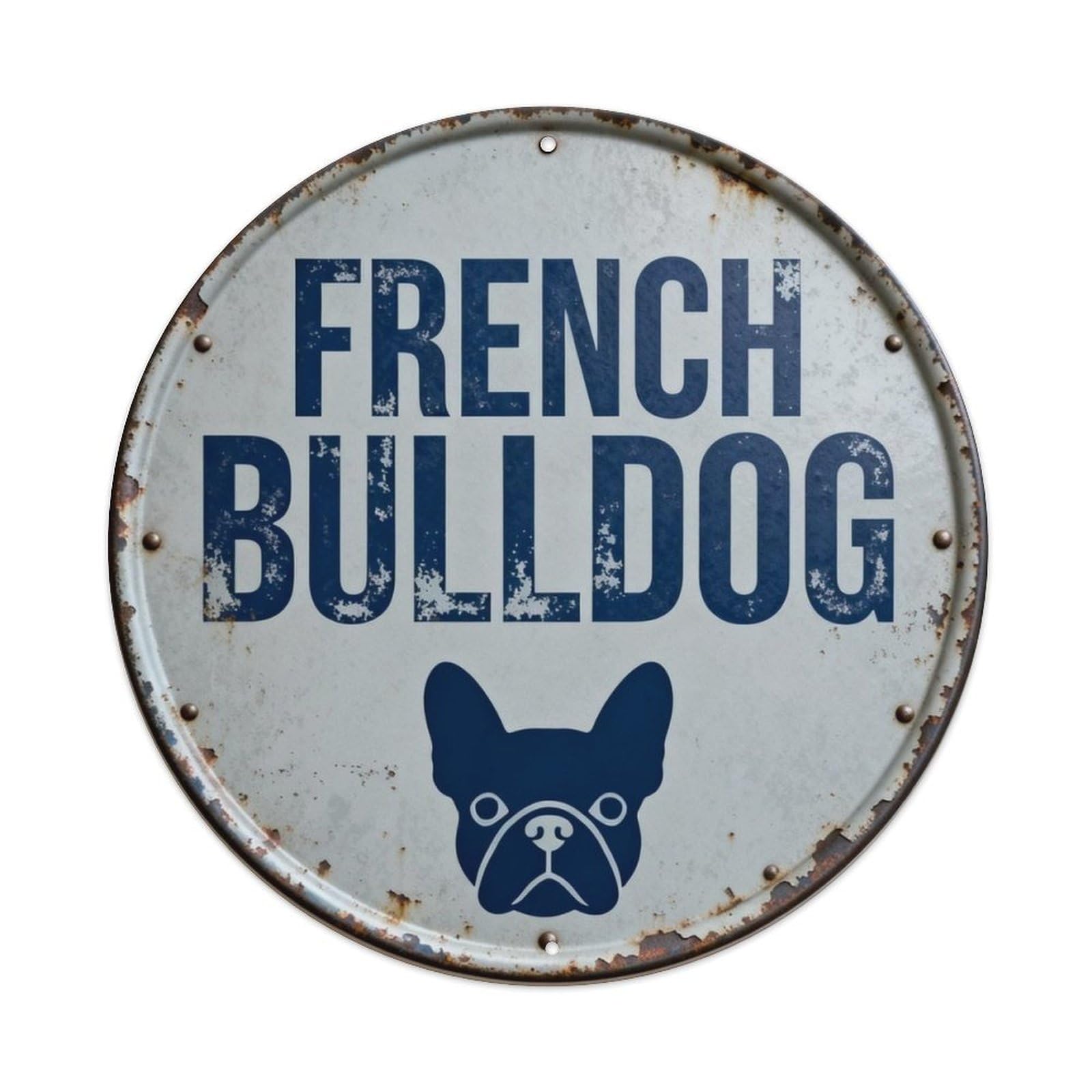 French Bulldog Metal Tin Sign Plaque