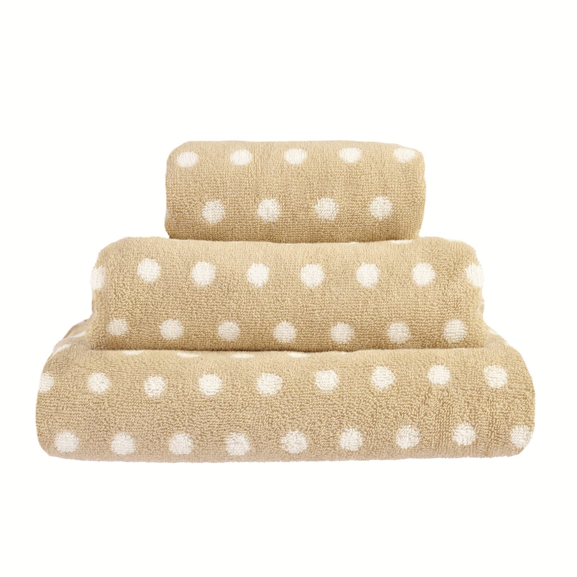 Allure Bath Fashions Polka Dot Bath Towel - Cotton - Stone