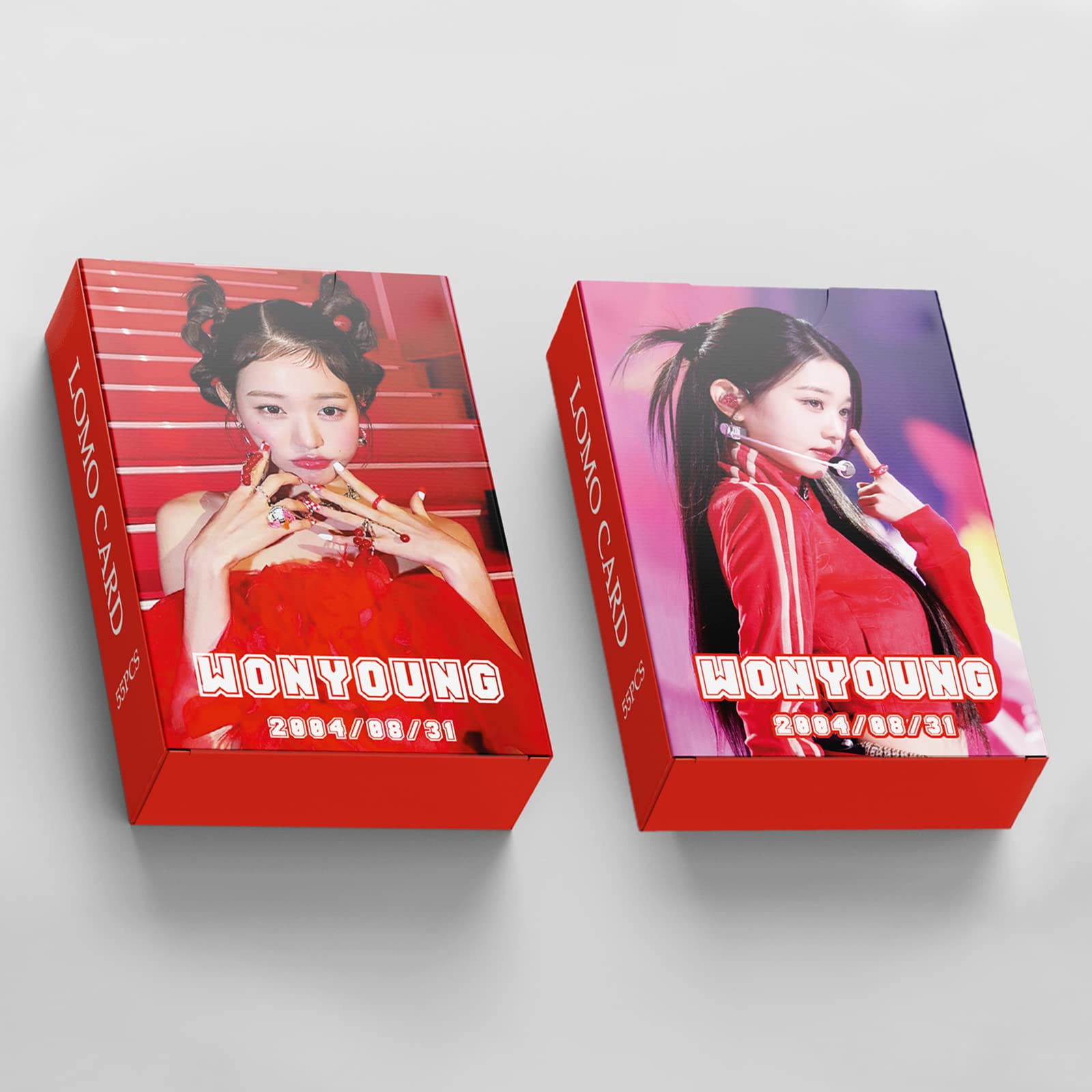 PYAJUUJangWonyoung Photocard 55pcs K-pop IVE Wonyoung LOMO Cards Gift for Fans