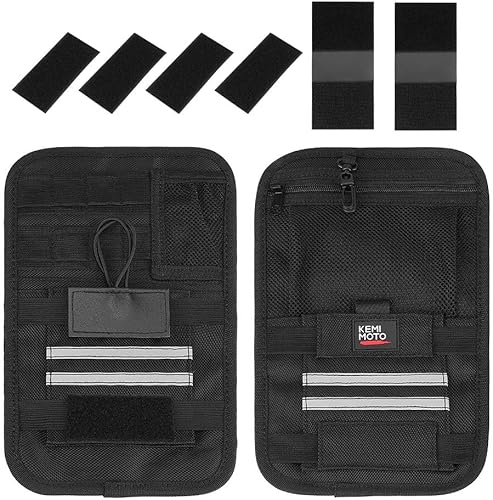 KEMIMOTO Organizadores de alforjas universales para modelos de moto de turismo, para Street Glide Road Glide Road King, organizadores de bolsas de