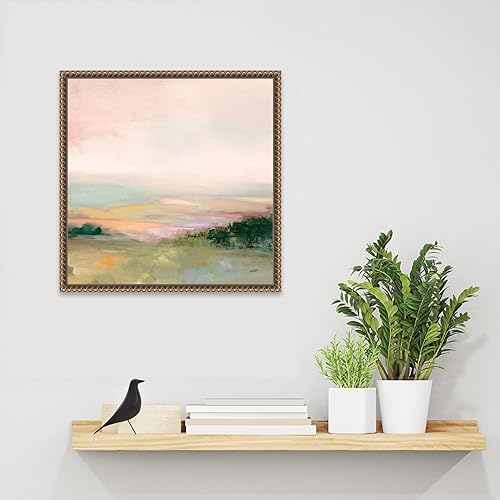 Miniatura 6 de Amanti Art Lienzo enmarcado para pared, 16 x 16 pulgadas, valle oscuro brillante por Julia Purinton, lienzo enmarcado para pared, obras de arte de