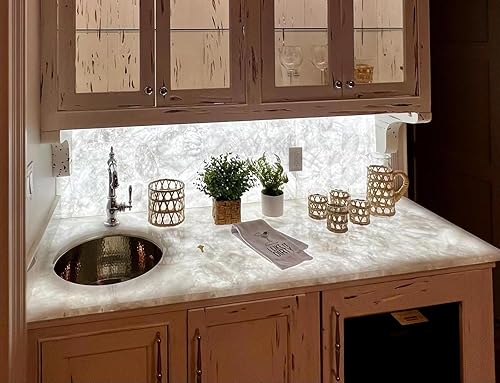 Miniatura 5 de 4PCS suave LED retroiluminación hoja 36W 6000Kblanco retroiluminado Color Flexible cuttable cada PC 19X9.5 pulgadas para encimera translúcida.