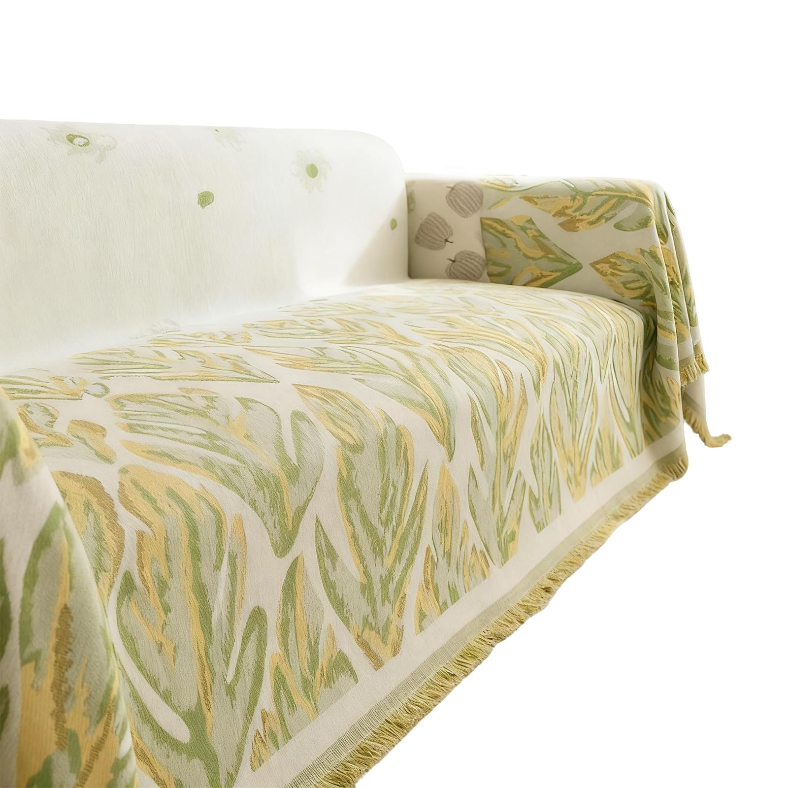 Jazuaiao Sofa Slipcover Slip Proof Backing Machine Washable Cover Reversible Sofa Cover Blanket Reversible Stretchable Couch Slipcover