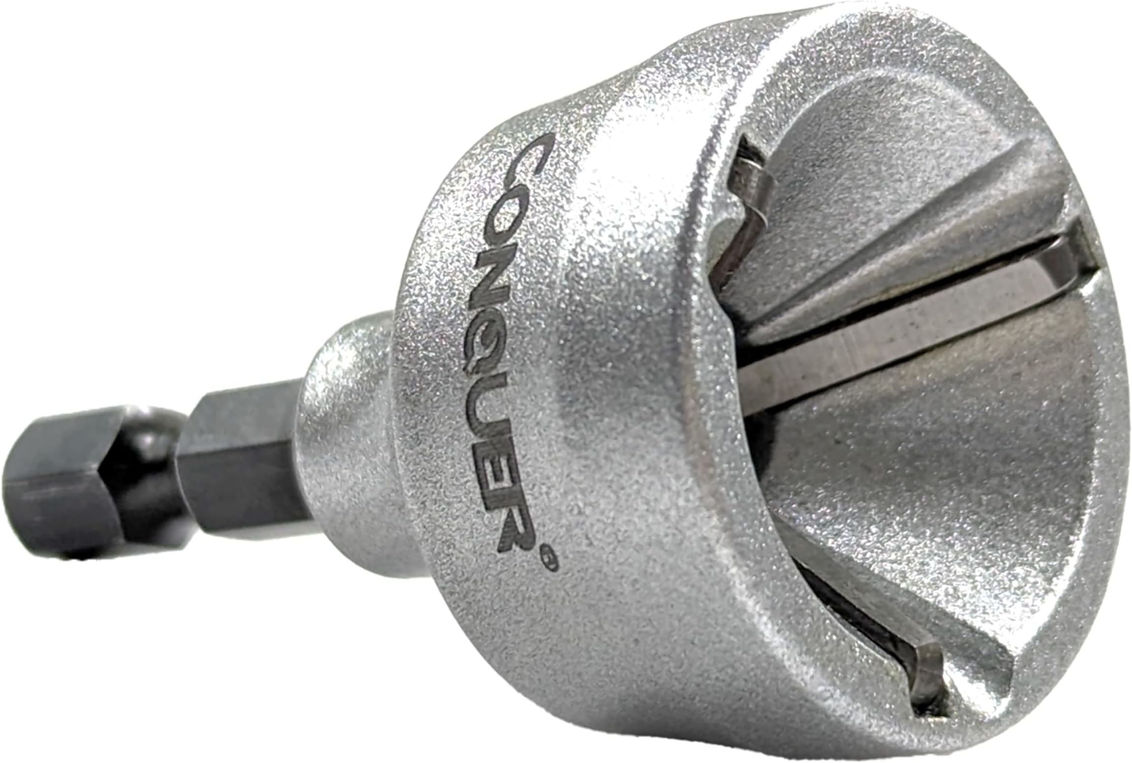 CONQUER HSS Deburring External Chamfer Tool for Metal - Quick Release 1/4" Hex Shank Drill Bit 1/8"-3/4"(3-19mm), Thread Repair & Countersink Bit for Stainless Steel, Copper, Aluminum & PVC Pipe