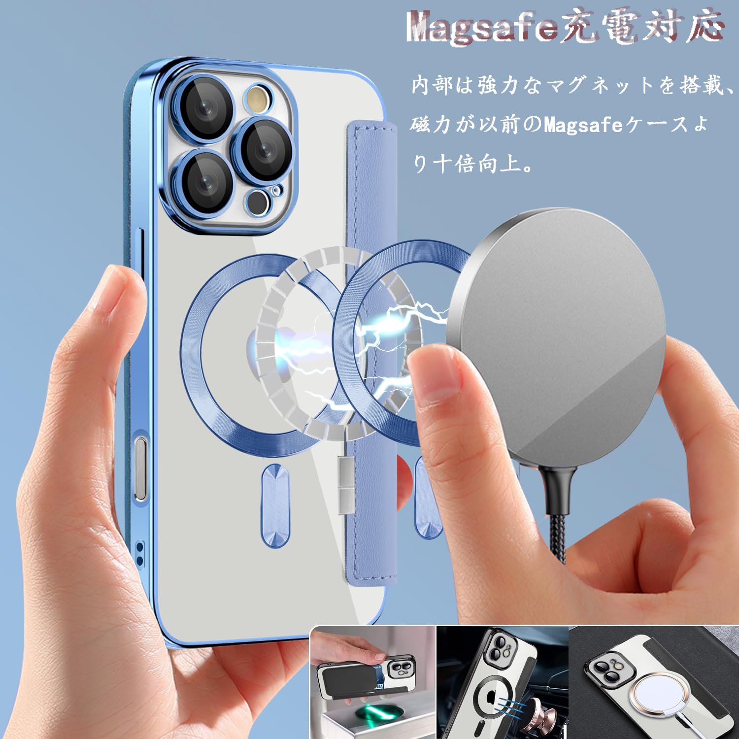 Amazon.co.jp: MuZiF iPhone 17 Pro 用 ケース 手帳型 Magsafe対応