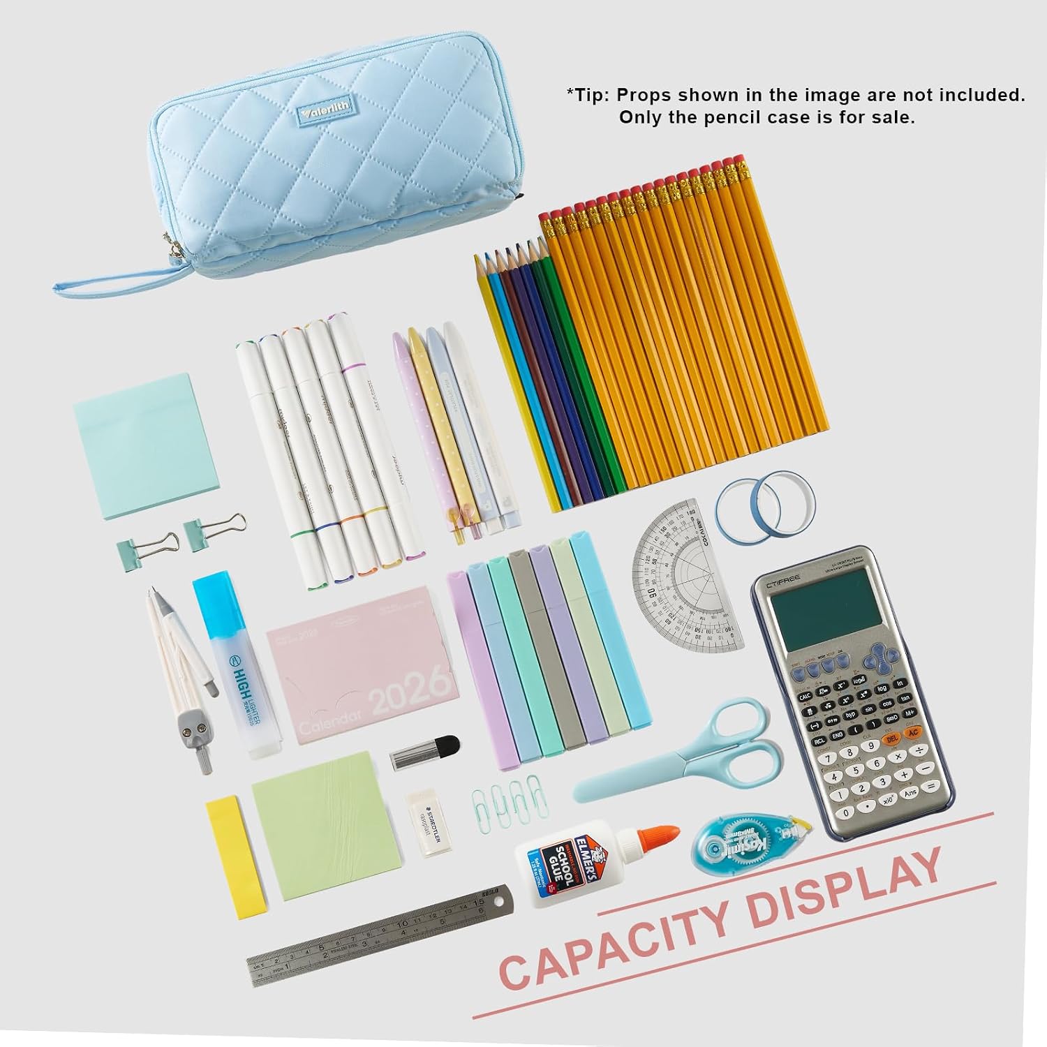 Aesthetic Pencil Case, Big Pen Pouch with 9 Compartments image 5