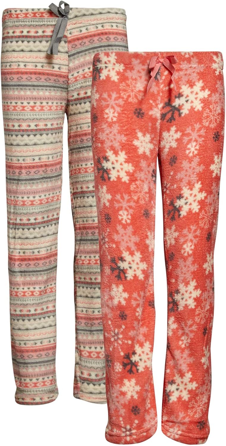 dELiA*s Girls' Pajama Pants - 2 Pack Ultra Soft Fleece Sleep and Lounge Pants (7-16): Clothing, Shoes & Jewelry