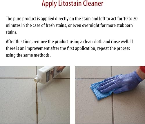 Miniatura 2 de Tile Doctor Litostain - Limpiador versátil para baño, ducha, inodoro y superficies de vidrio, también eficaz como limpiador multiusos, 16.9 fl oz