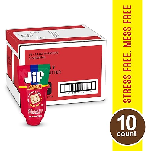 Miniatura 4 de Jif Squeeze Crema de maní cremosa, bolsas resellables, 5 onzas (paquete de 24)