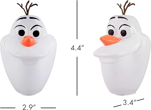 Miniatura 5 de Disney Frozen Olaf - Luz nocturna LED que cambia de color, enchufe, sensor de atardecer a amanecer, blanco altobajo, edición para coleccionistas,
