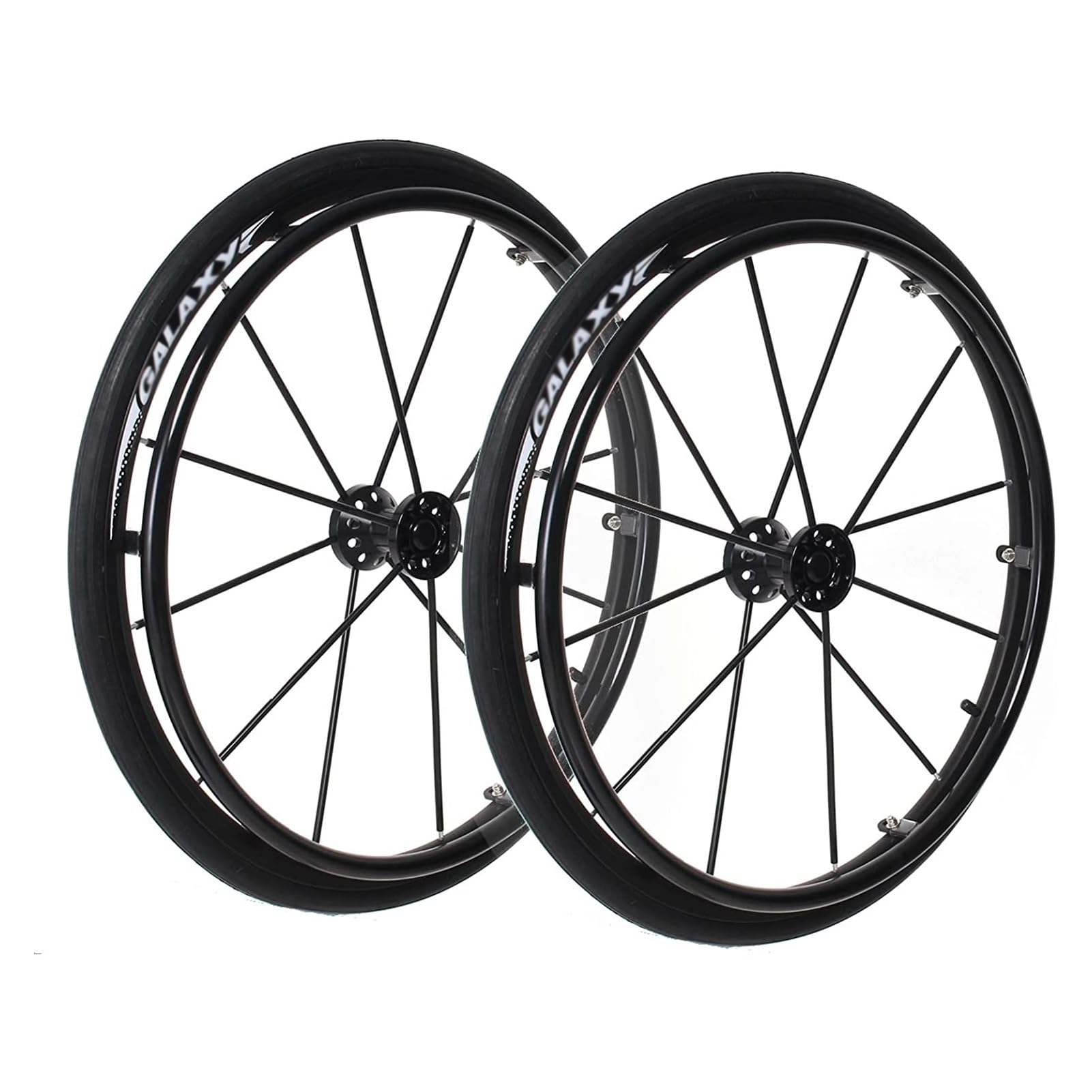 Ruedas Traseras para Silla de Ruedas Deportiva de 24 Pulgadas, Reemplazo de Rueda de Silla de Ruedas, Ruedas Traseras de Liberación Rápida, Accesorios de Rueda Inflables, Cubo de Aluminio (Color : Zw