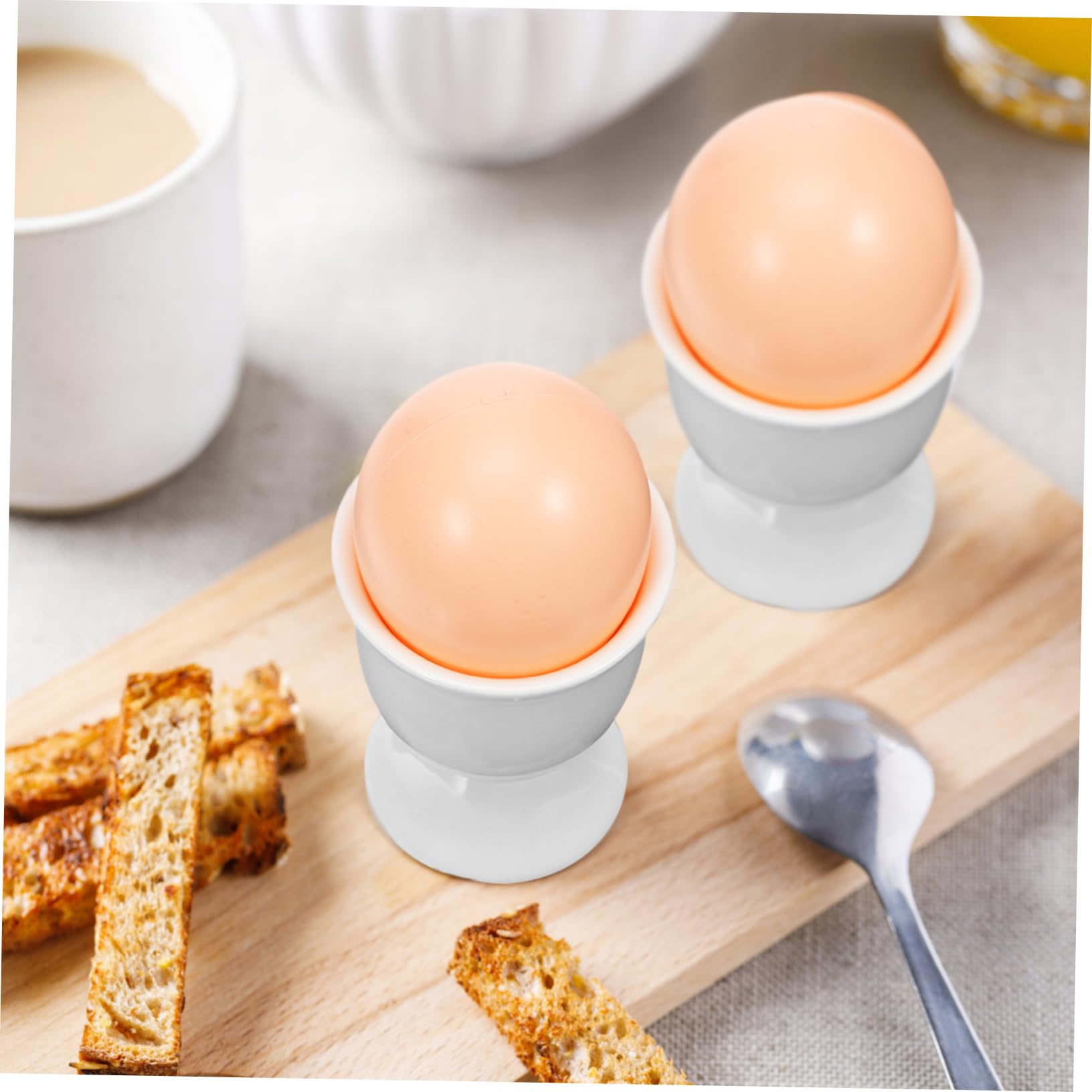 Coquetiers en céramique, pour toute table de petit-déjeuner, œufs durs et mous (16 pièces)