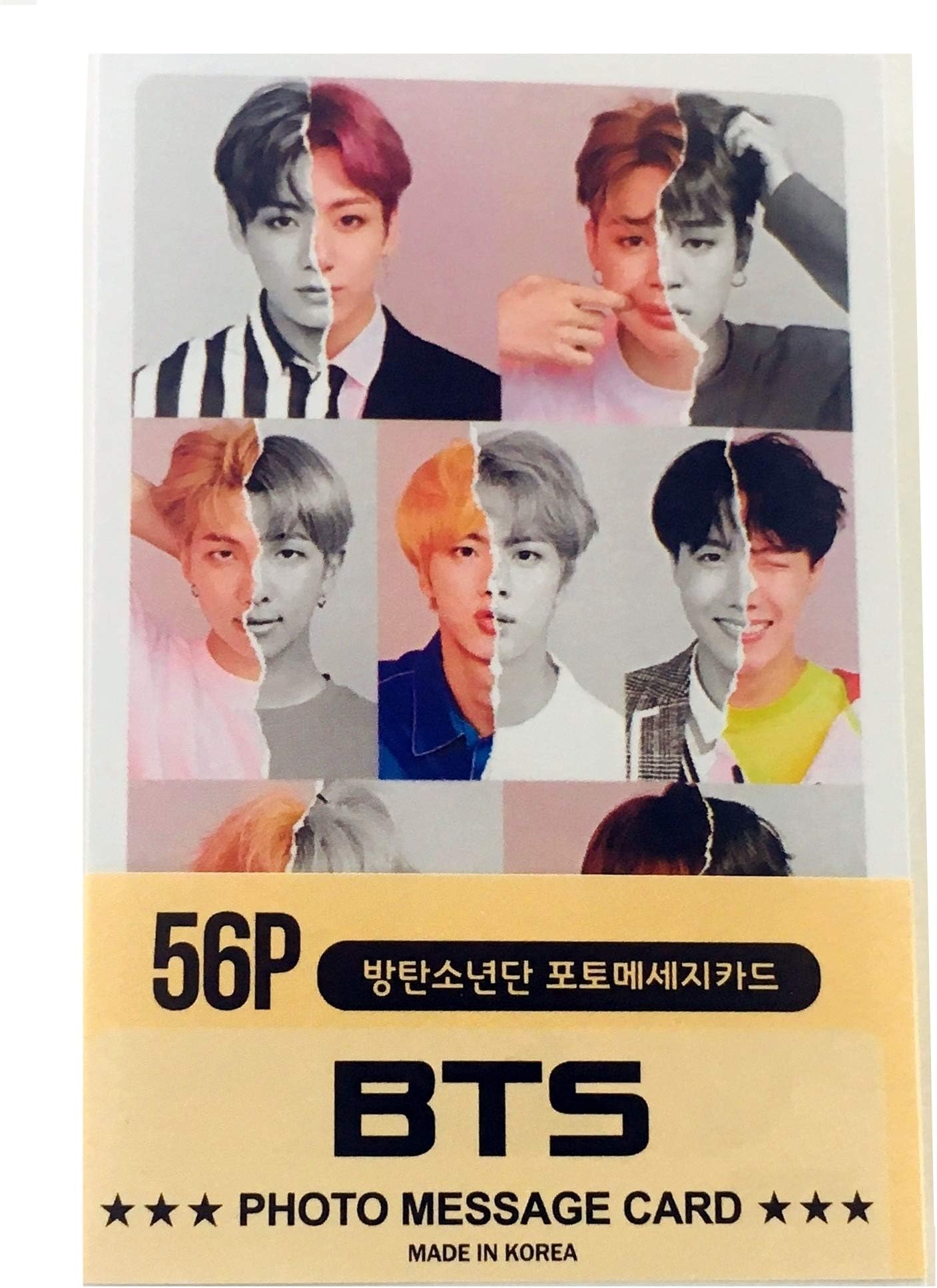 BTS Message Photocards 56pcs Brand-New version (GROUP)