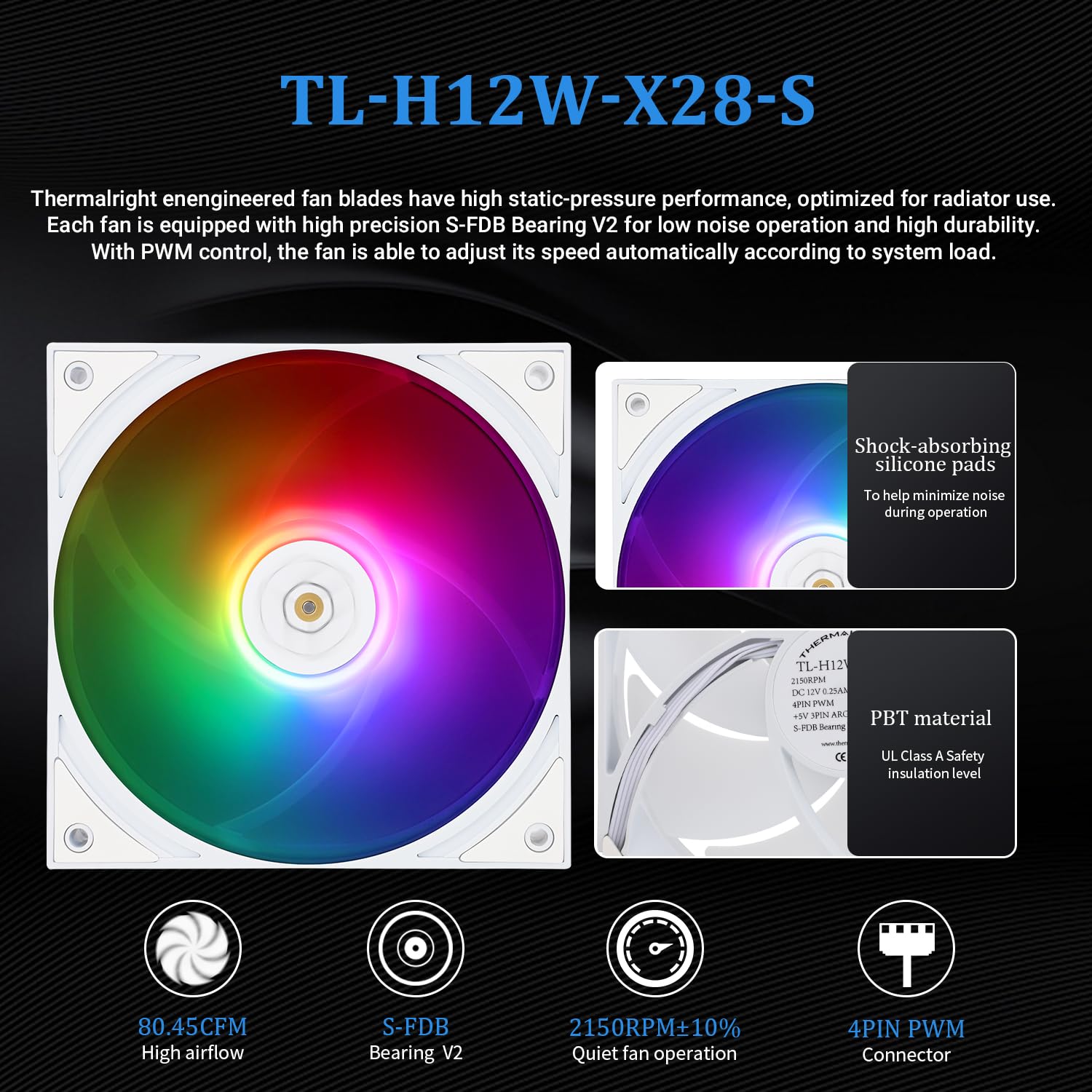 Amazon.co.jp: Thermalright Grand Vision 360 ARGB ホワイト CPU AIO