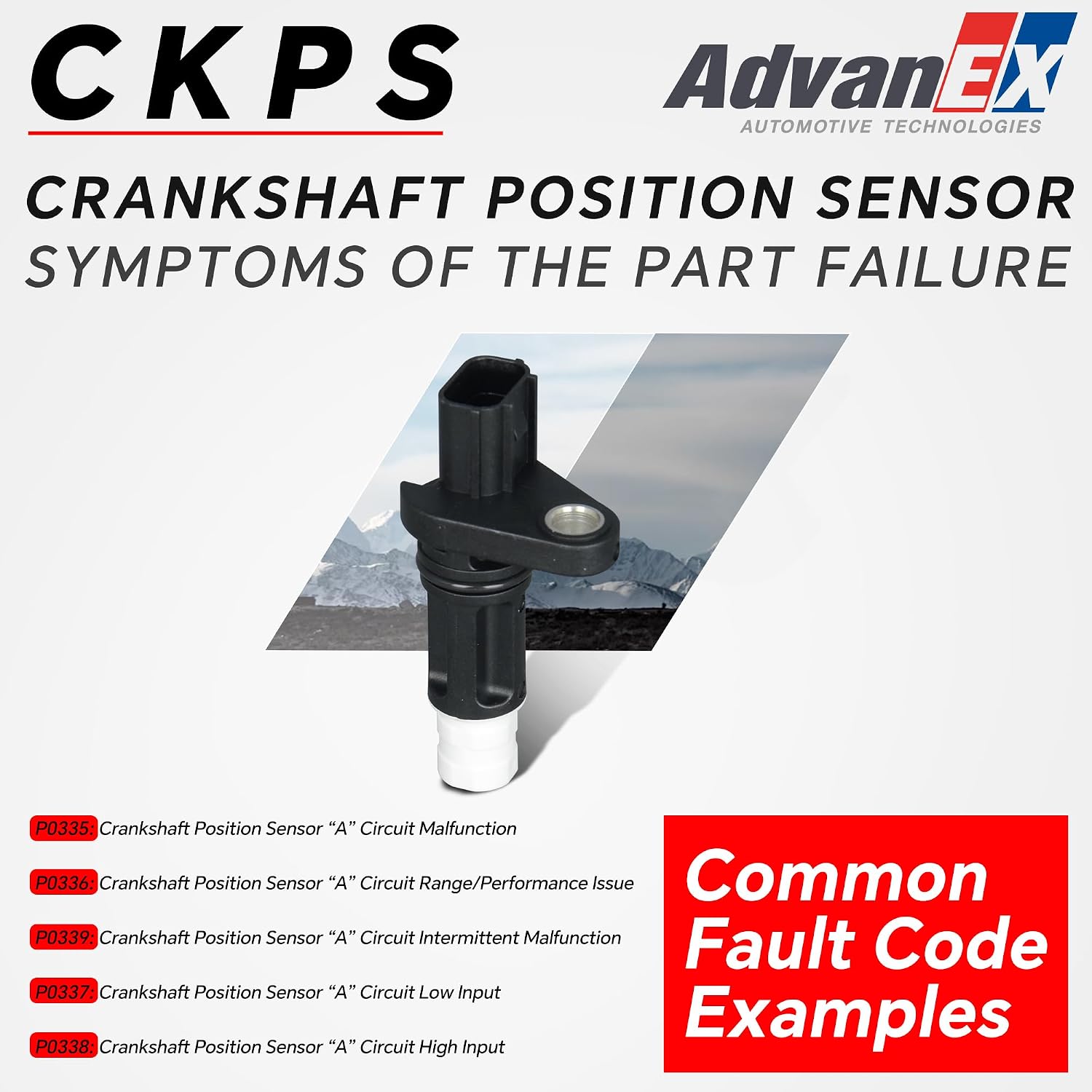 37500R40A01 Engine Crankshaft Position Sensor Compatible with ILX/MDX/RDX/RLX/TSX/ZDX/TL Accord/Civic/CR-V/Odyssey/Pilot/Ridgeline/Crosstour Replace 5S11462 PC813
