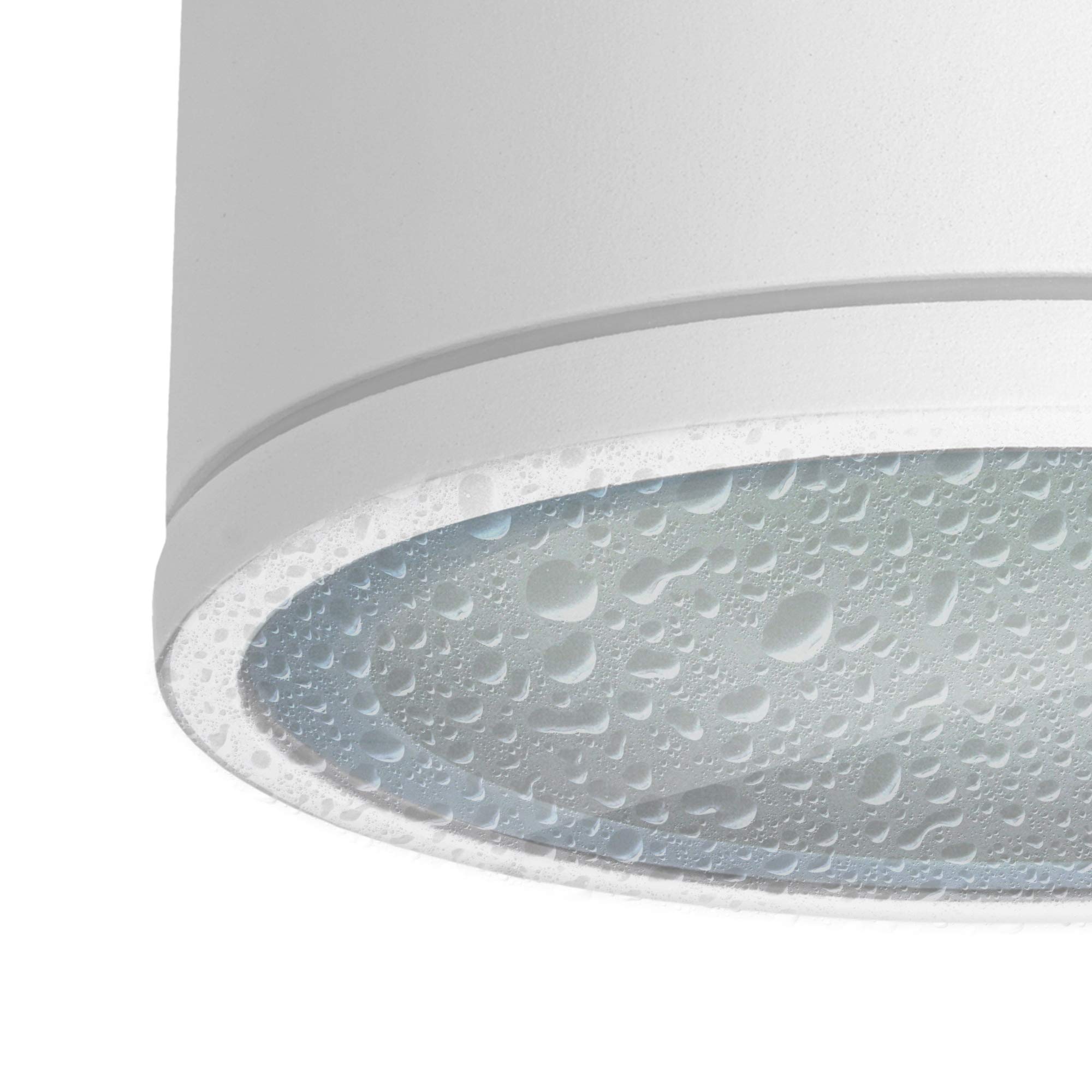 SSC-LUXon 4er Set Aufbaustrahler IP44 – Für Bad & Außenbereich, Inkl. LED GX53 3W Warmweiß | Anthrazit, Ø 9 Cm