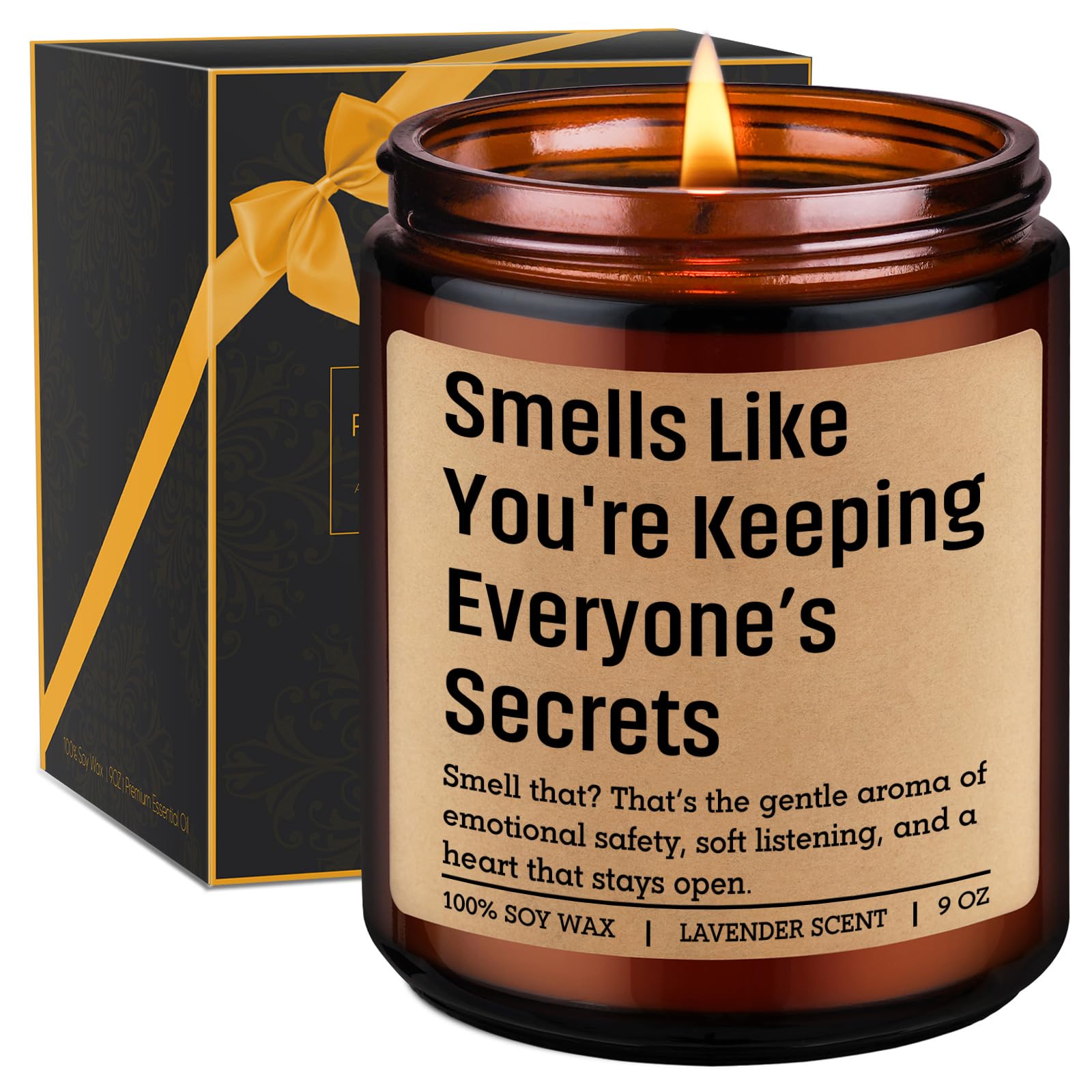 GSPY Scented Candle, Therapist Gifts, Counselor Appreciation Gifts - Mental Health, Psychology Graduation, Therapy Office Decor for Therapist, Psychologist, School Counselor, Social Worker, Women, Men