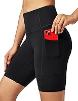 Ewedoos Women's High Waisted Biker Shorts with Tummy Control & 3 Pockets - Compression Workout Yoga Running Gym Shorts 5"/8"
