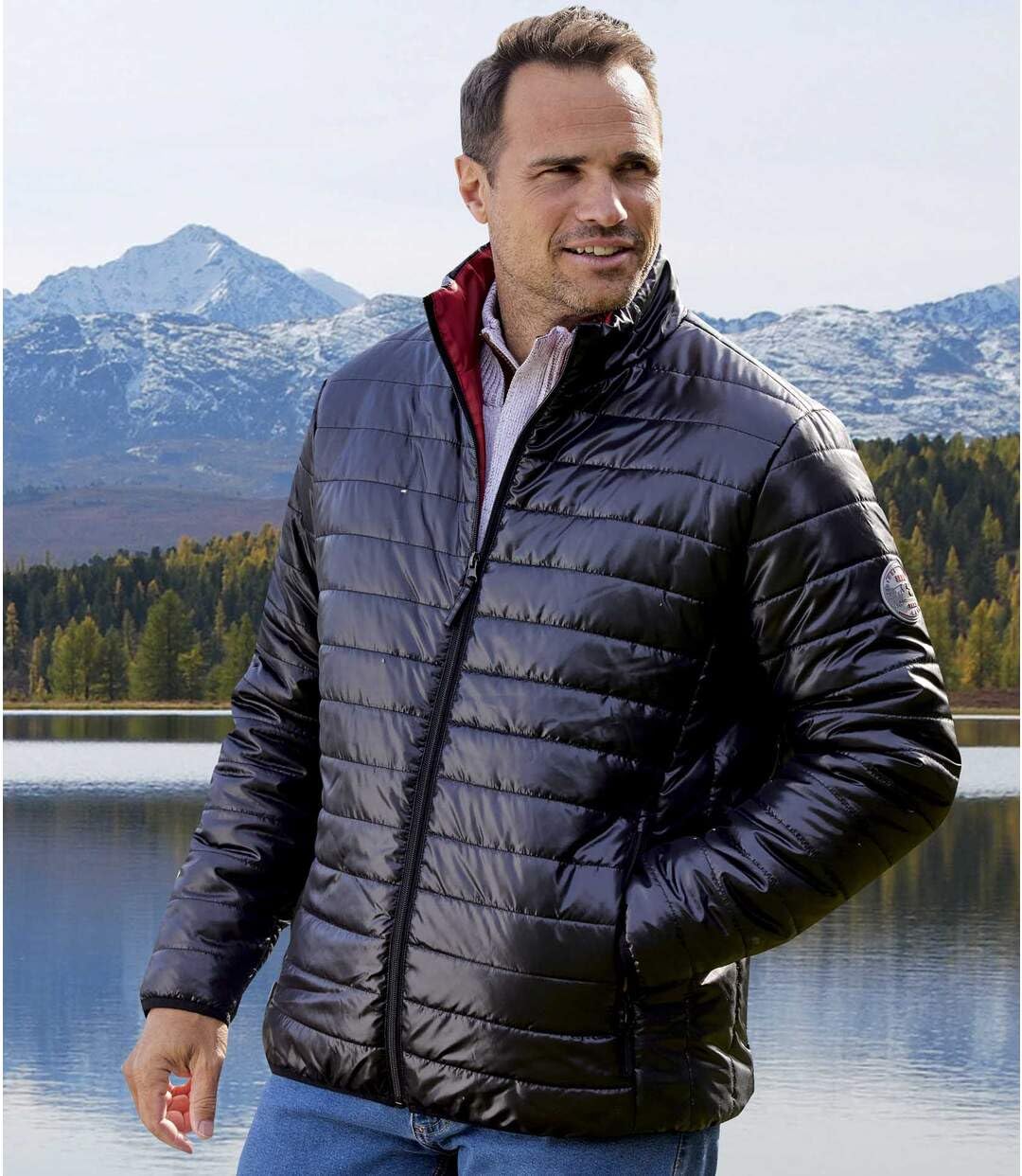 ATLAS FOR MEN - Doudoune Zippée - Déperlante, Chaude et Légère - Disponible en Grandes Tailles du M au 5XL