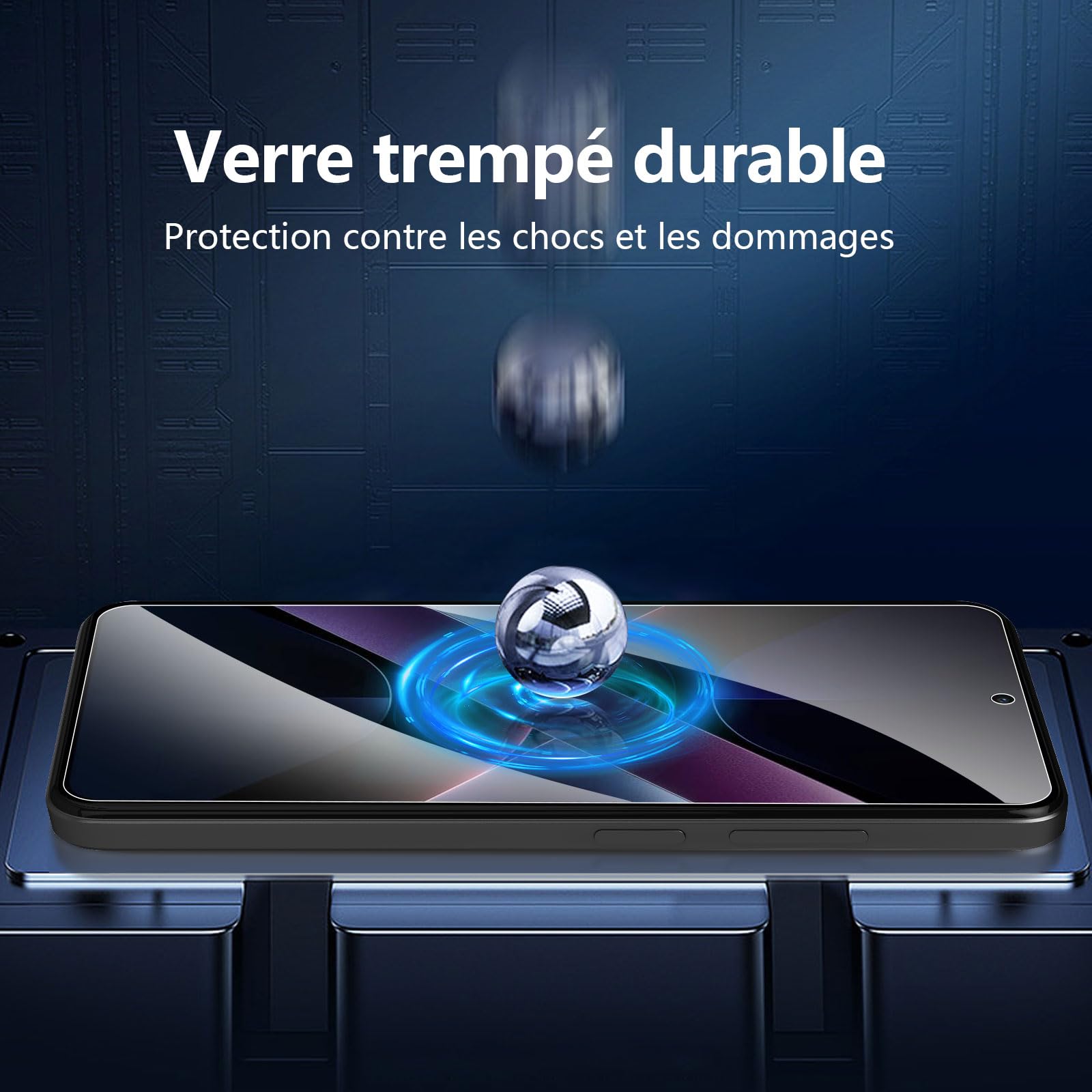 NEW'C Lot de 3, Verre Trempé pour Xiaomi POCO X7 Pro, Xiaomi Redmi Note 14S Film en Protection écran efficace contre les Rayures - sans Bulles - Ultra Résistant - Dureté 9H Glass