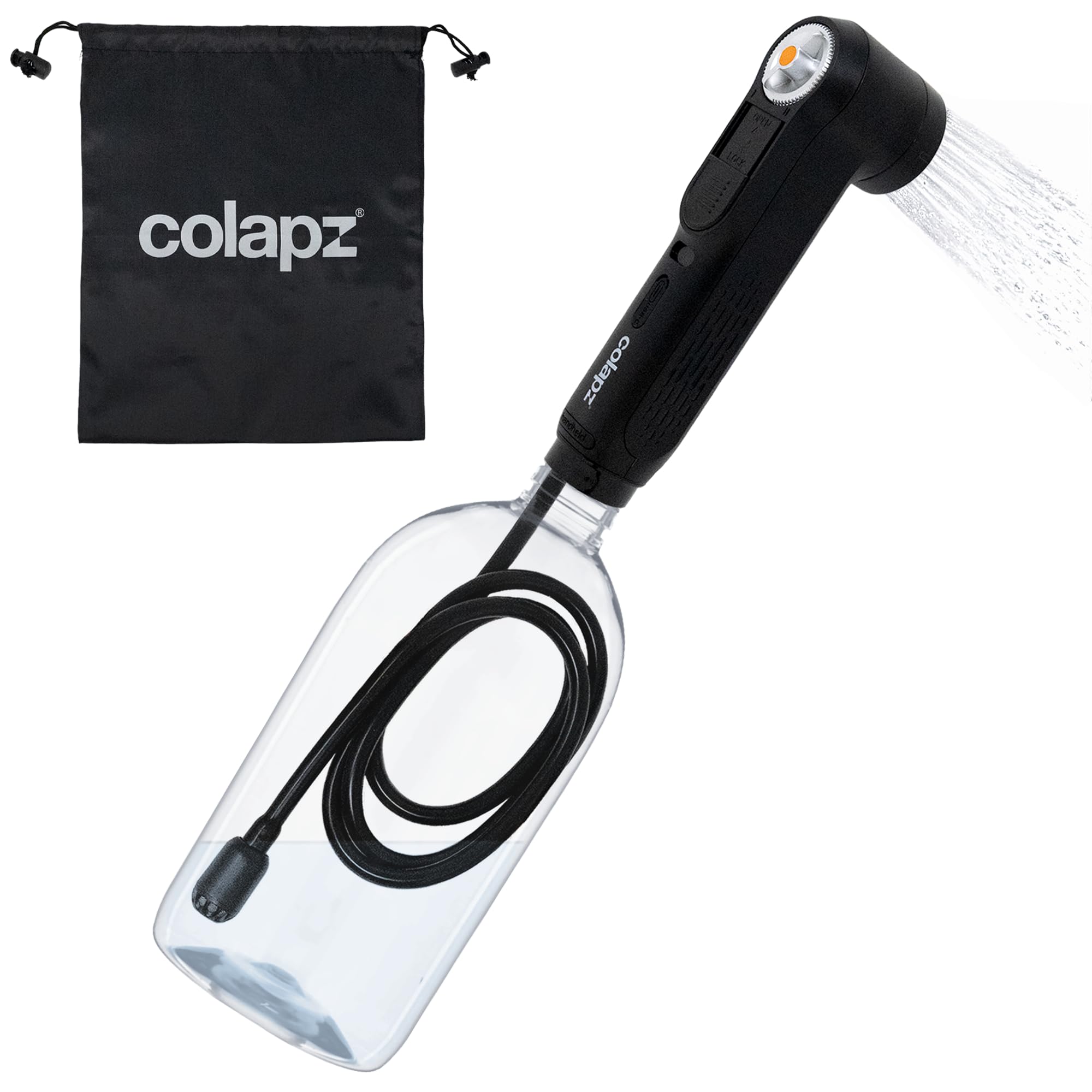 Colapz Portable Camping Shower with USB-C Rechargeable Bottle Pump