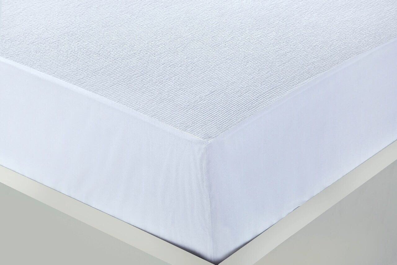 Clicktostyle 100% Cotton Waterproof Mattress Protector Terry Towel Non Noisy (Double)