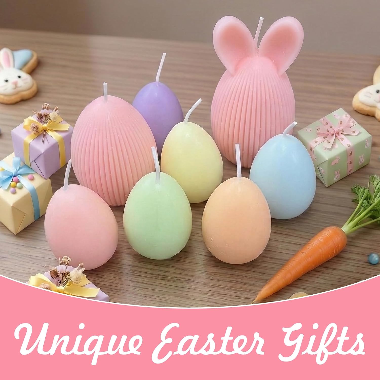 Novelty Egg Candles, 6 Pack